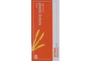 Plastic Knives-White-48 CT