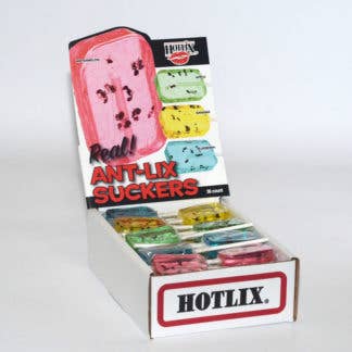 Hotlix Ant Suckers - (4- Pack) includes - Apple, Blueberry, Watermelon, Banana Flavors with real Ants