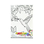Canvas Paint Set - Color By Number, 7.5 X 11.4 X 0.6in-Hummingbird