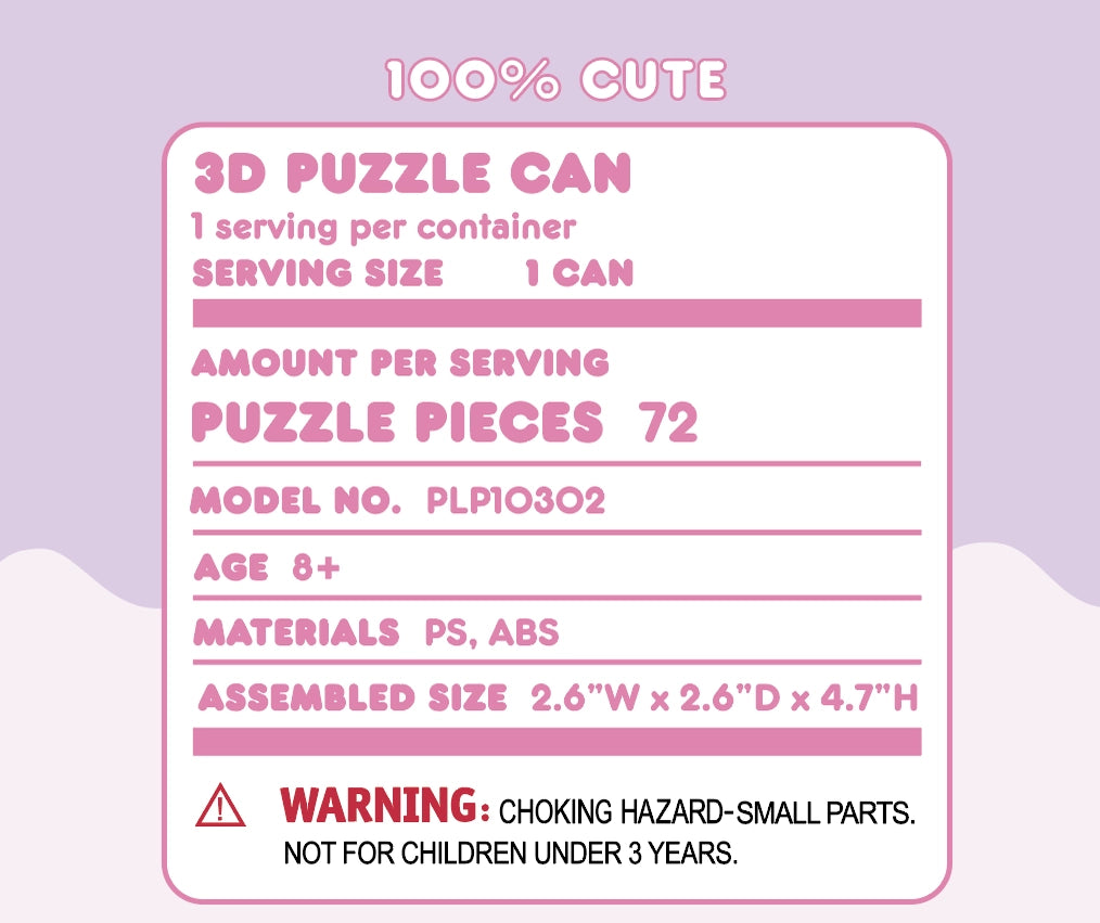 3D Jigsaw Puzzle Can: Kuromi