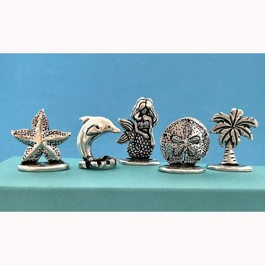 5 Piece Beach Scene Miniatures with Pouch