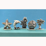 5 Piece Beach Scene Miniatures with Pouch