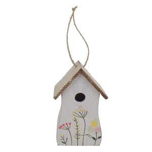 Wooden Hanging Birdhouse 5" Decor