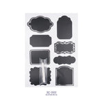 Chalkboard Stickers W/Chalk