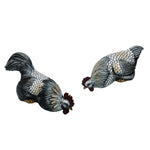 Resin 10.75" Multicolor Spring Peeking Chicken Set 2