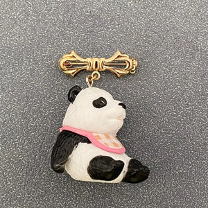 Resin Panda Brooch