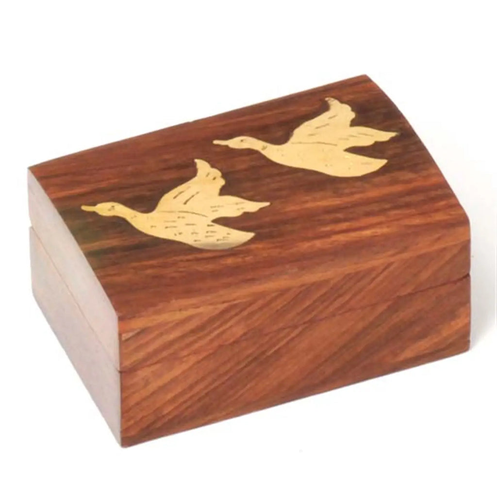 Wood Box - Flying Birds-3.5"x2.5"