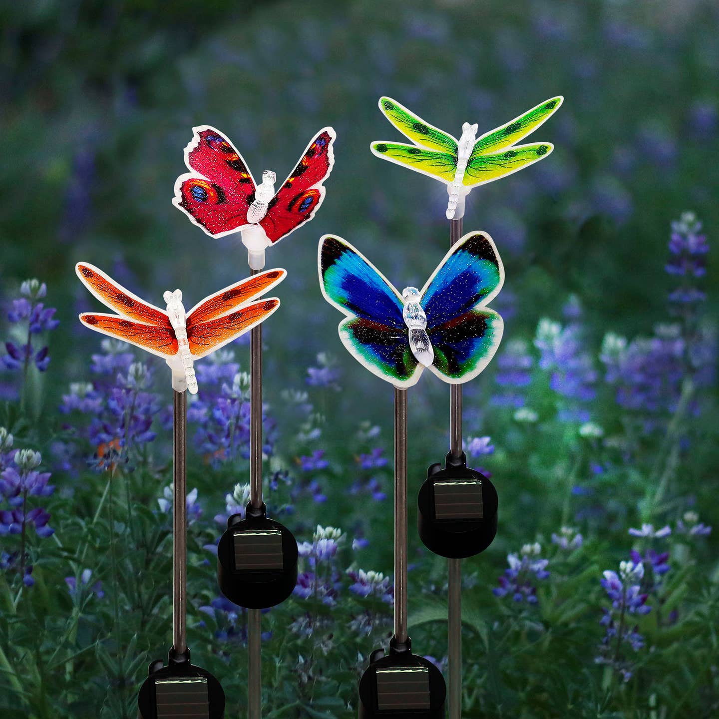 Solar Dragonfly/Butterfly Stake W/Led (Choose Your Style)