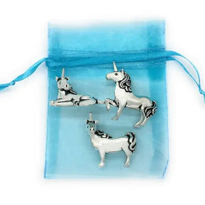 3 Pc. Unicorns Miniature Set W/Pouch