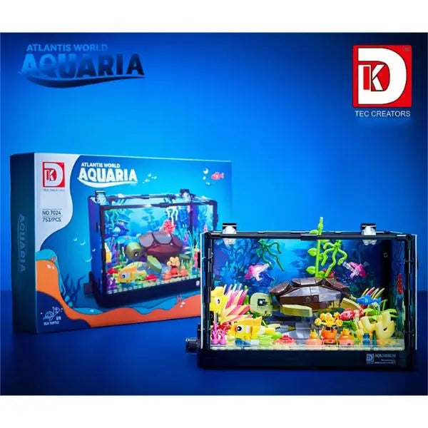 Atlantis World - VOCREV Aquaria Style - 753PC 3D STEM Building - NO.7024 - Build Your Under Water Adventure