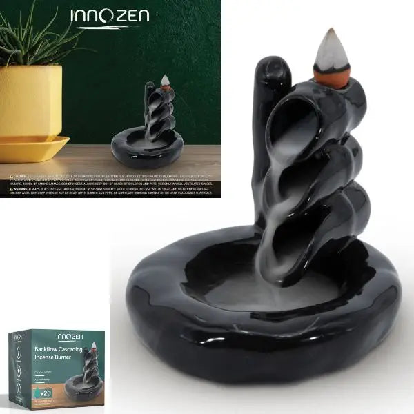 Innozen Cascading Incense Fountain - #1240B - Medium 4" Style - Includes 20 Incense Cones