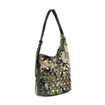 Camo Design Rhinestone Crossbody Bag
