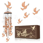 The Dove - Embrace The Calm - 38" Metal Windchime - Outdoor Bronzed