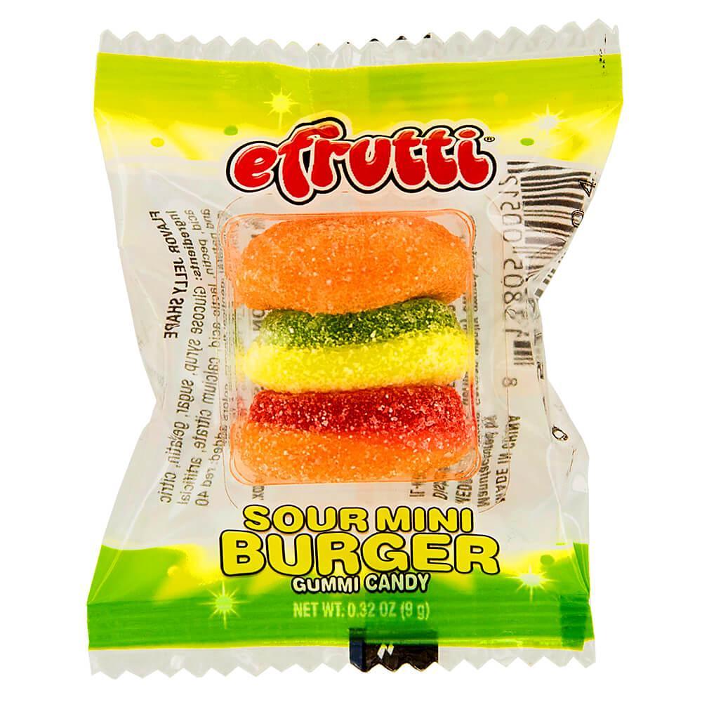 Efrutti Gummy Mini Cheese Burgers Candy