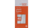 Plastic Knives-White-48 CT