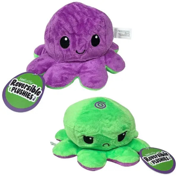 The Official Teeturtle - Reversible 6" Octopus Plush-Purple/Green
