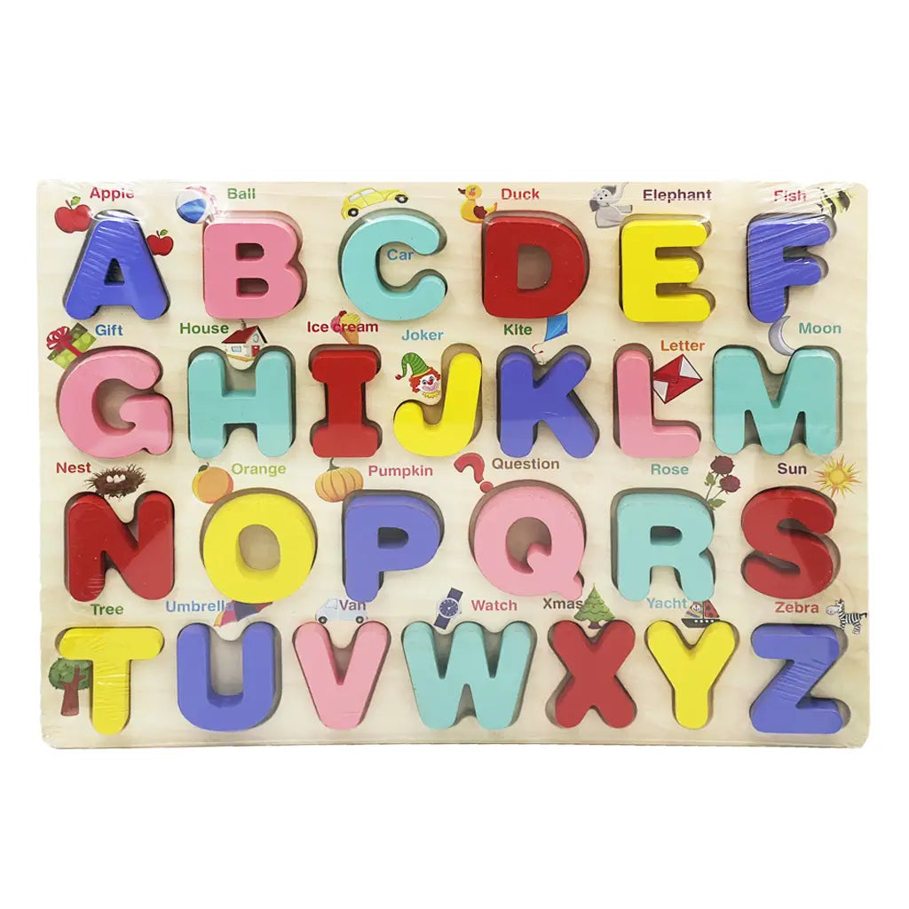 Alphabet 3D Wooden Jigsaw Puzzle 11.75 X 9in