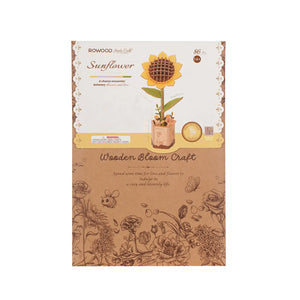 3D Wooden Flower Puzzles: Sunflower