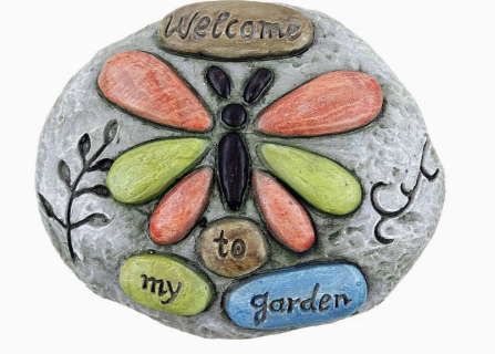 Frog/Butterfly/Dragonfly Stone Décor (Choose Your Style)