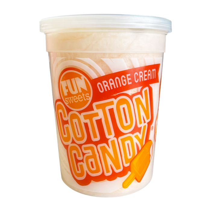 Fun Sweets Orange Cream Pop Cotton Candy - 2oz (56g)