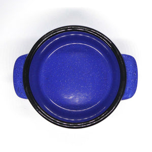 Set of Four Cobalt Blue Speckled Crockery Bowls