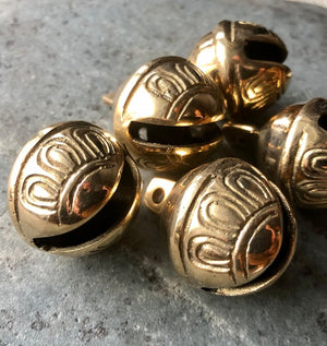 Heavy Large Brass Bells, Sleigh Bells, Authentic, Rich Sound