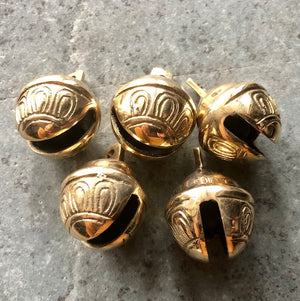 Heavy Large Brass Bells, Sleigh Bells, Authentic, Rich Sound