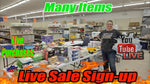 Live sale sign-up