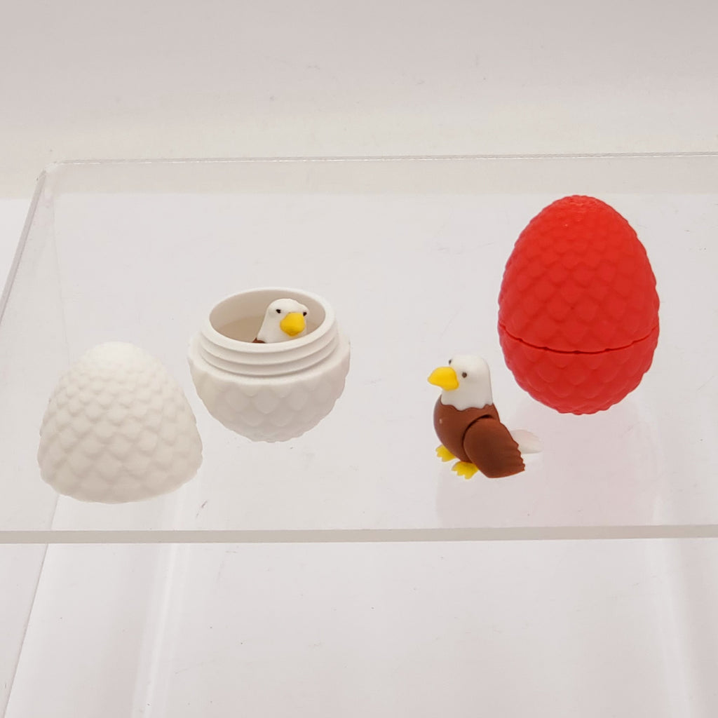 Small 1.5 inch 3D Egg with Eagle
