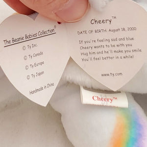 2000 Beanie Babies 2 Pack- Cheery the Sunshine Bear and Patriot the Bear