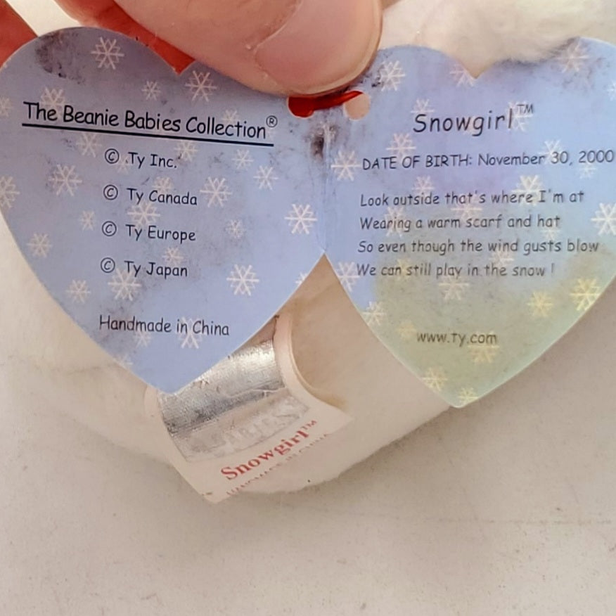2000 Beanie Babies 2 Pack- Snowgirl and Roxie the Reindeer