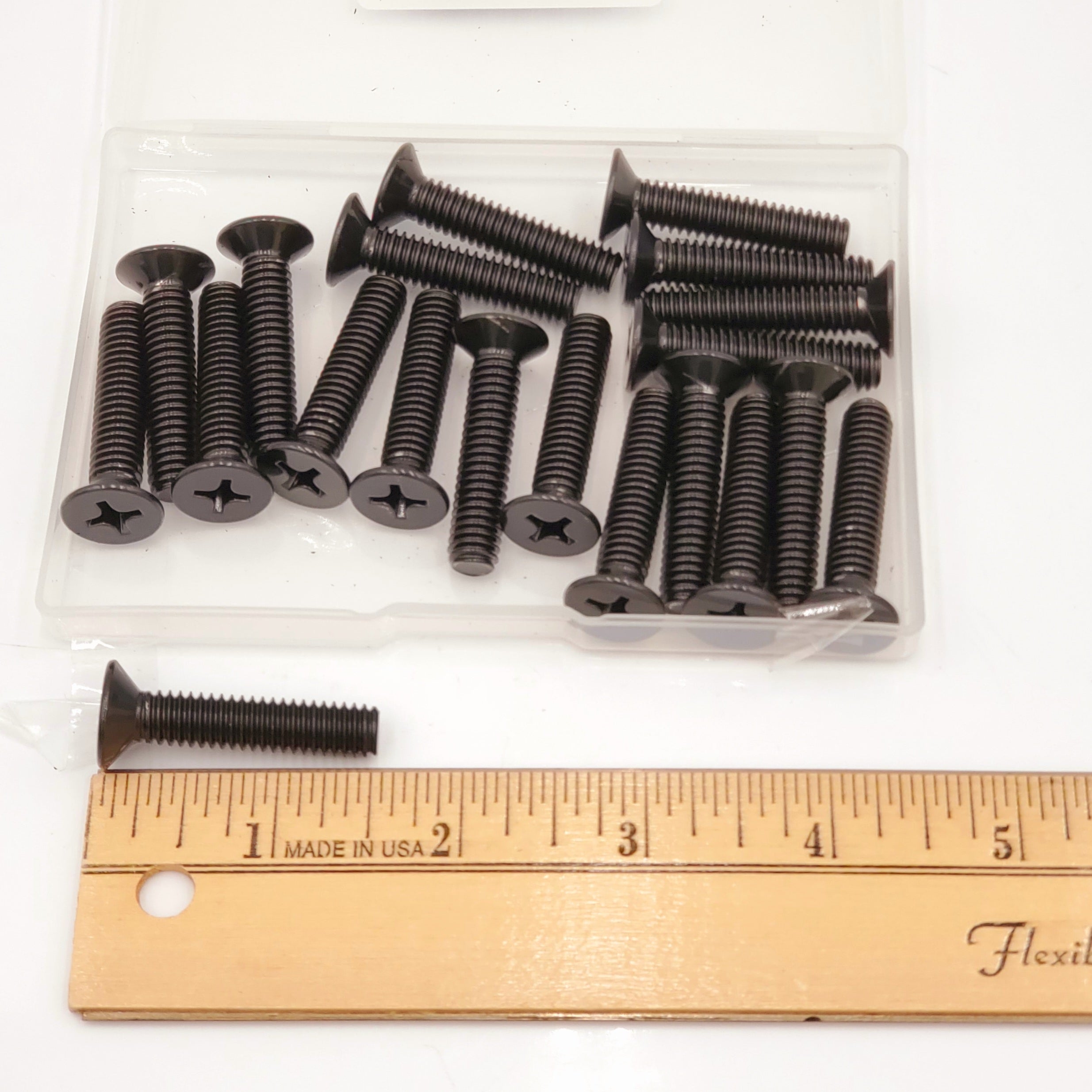Black Machine Screws-20pc