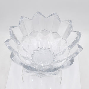 Vintage Heavy  Mikasa Diamond Point Lead Crystal Bowl