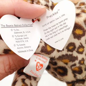 1996 Beanie Babies 3 Pack-Freckles the Leopard, Blizzard the White Tiger and Roary the Lion