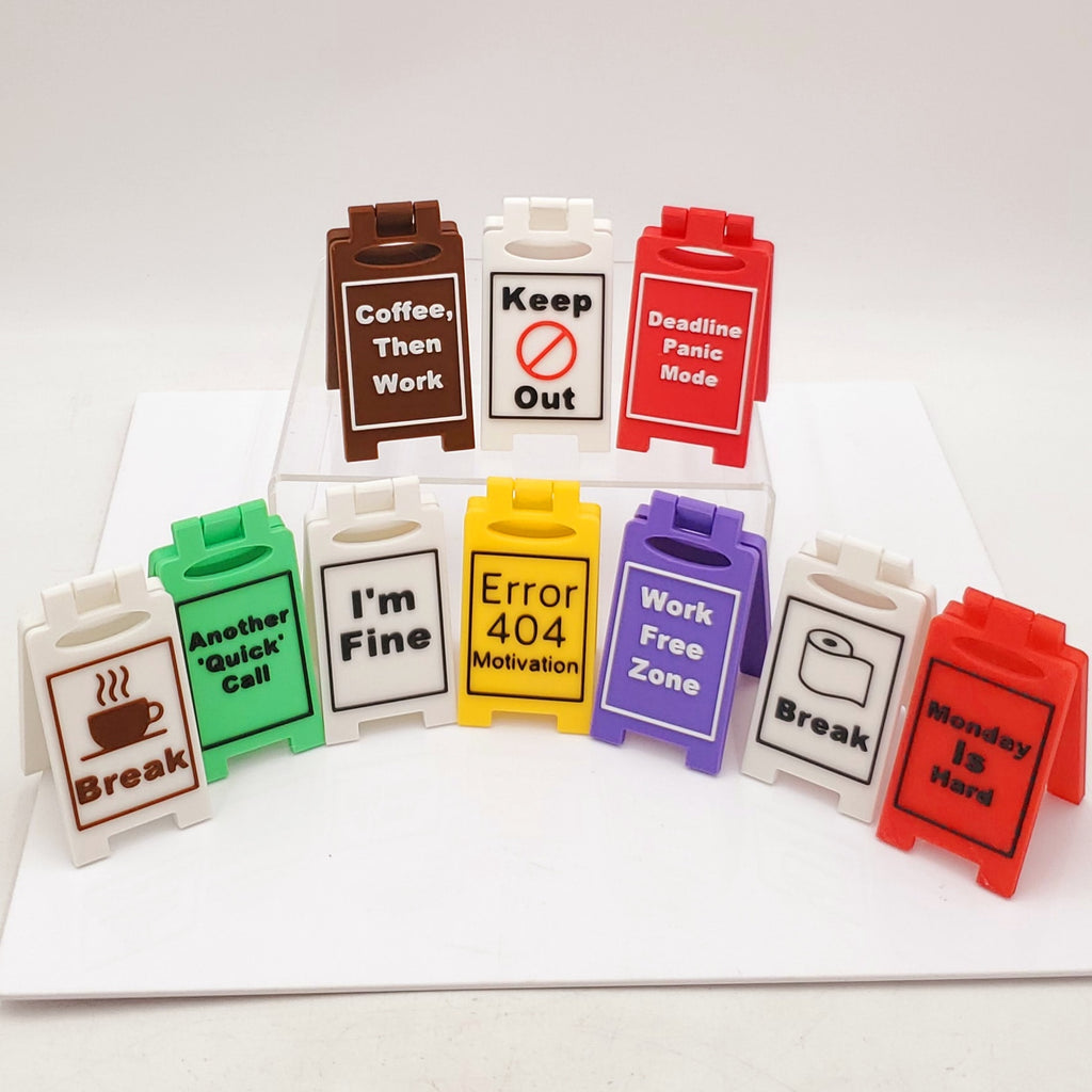 Funny 3D Printed Caution Sings