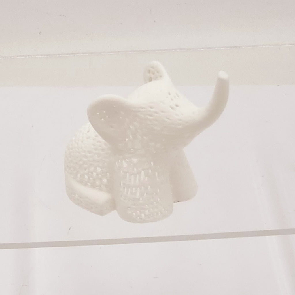 White Mesh Style Elephant- 3D Printed