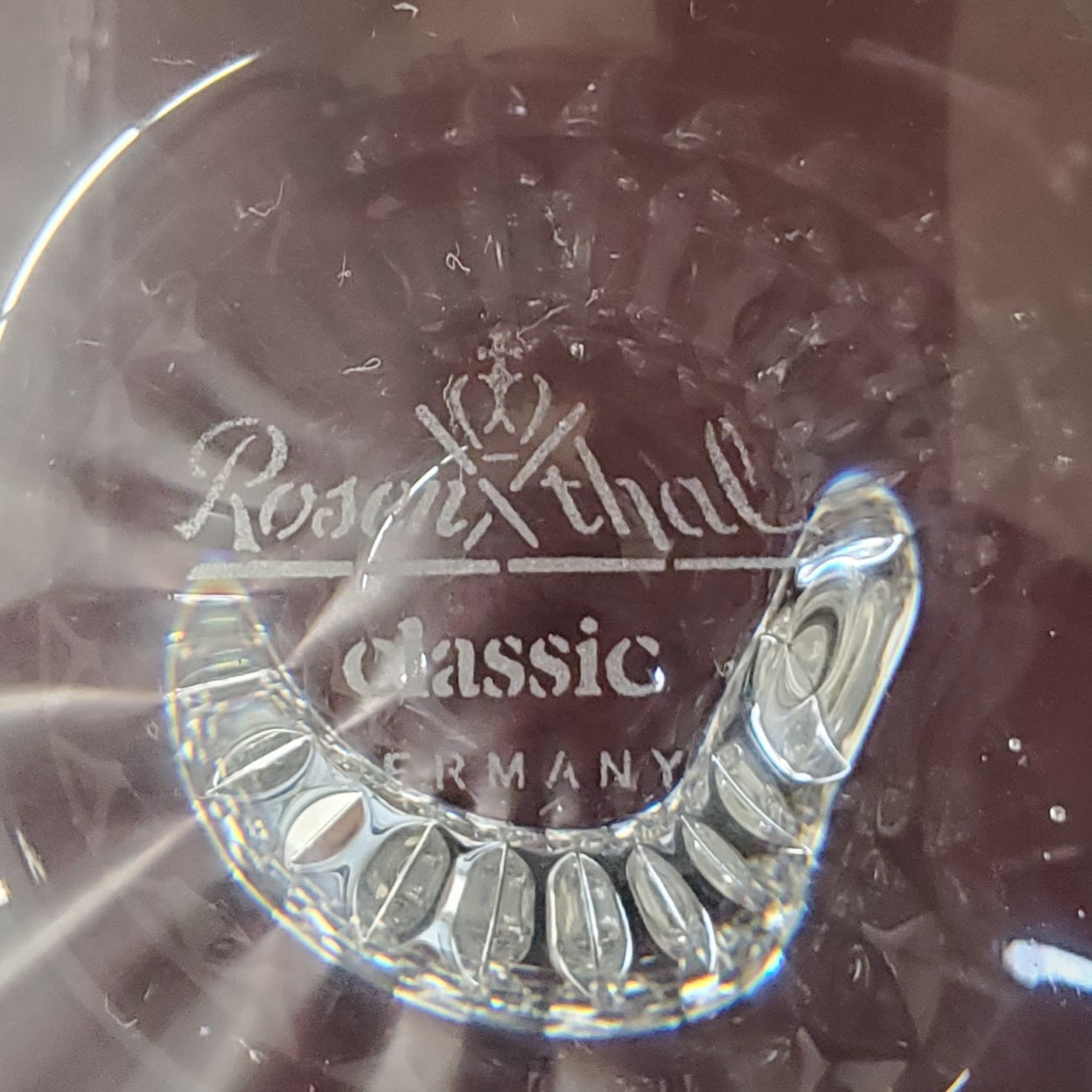 Rosenthal Blossom Crystal Bowl-Signed
