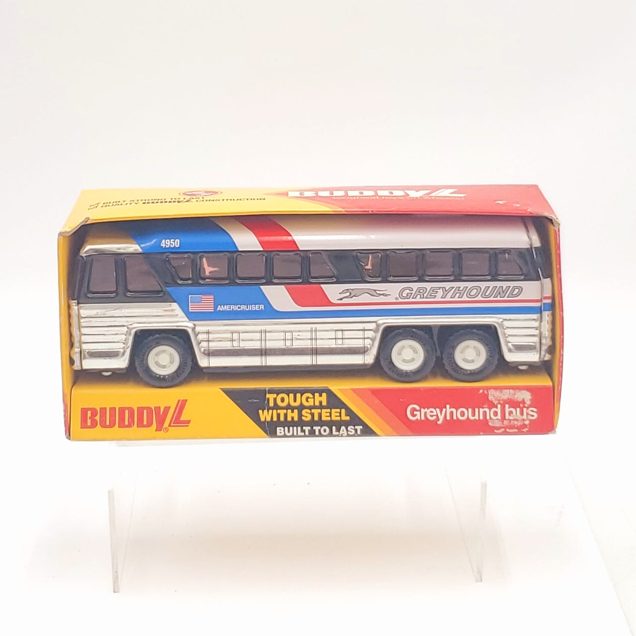 Vintage Buddy L Americruiser Greyhound Bus in Original Packaging