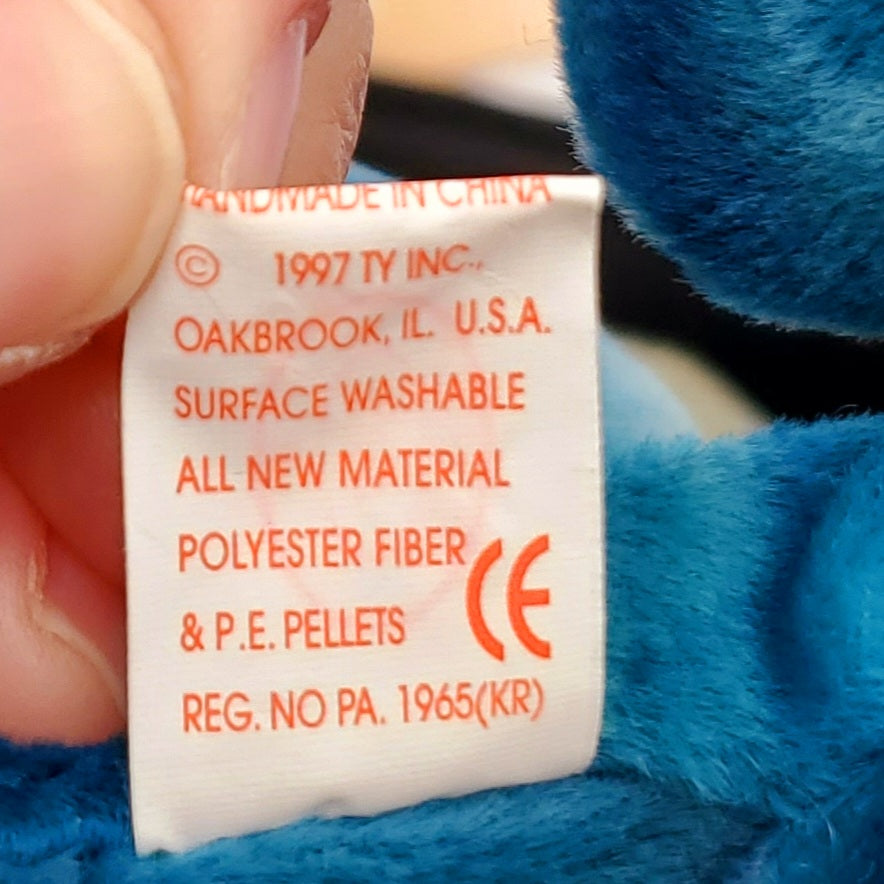 1997 Beanie Babies 4 Pack- Iggy the Iguana, Rainbow the Iguana, Rainbow the Chameleon and Iggy the Tie Die Iguana