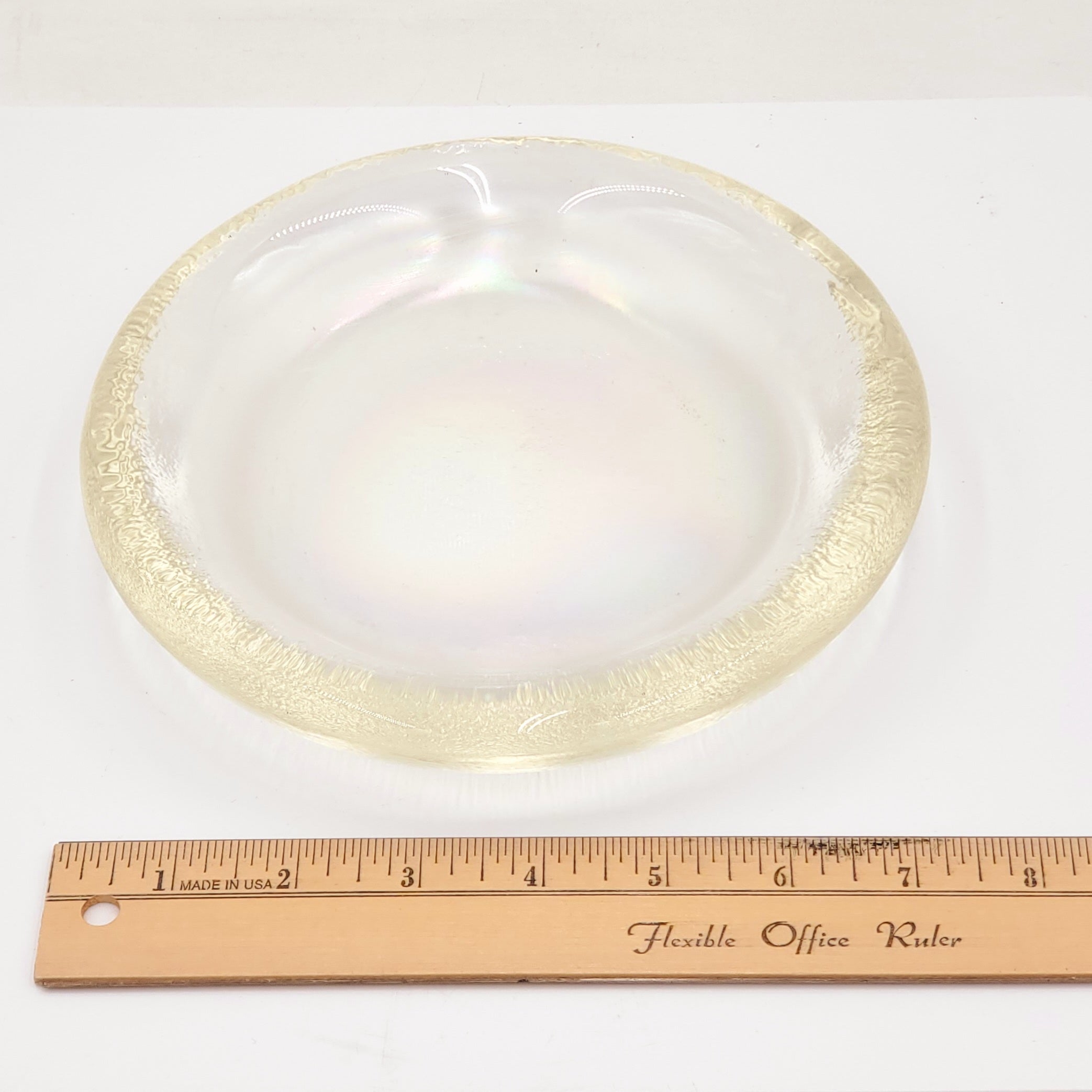 Iridescent Swirl Decorative Glass Plate/Bowl