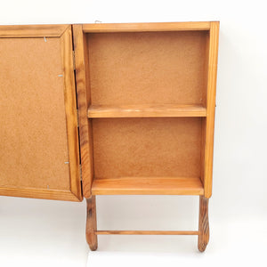 Wooden Medicine Cabinet/Towel Rack