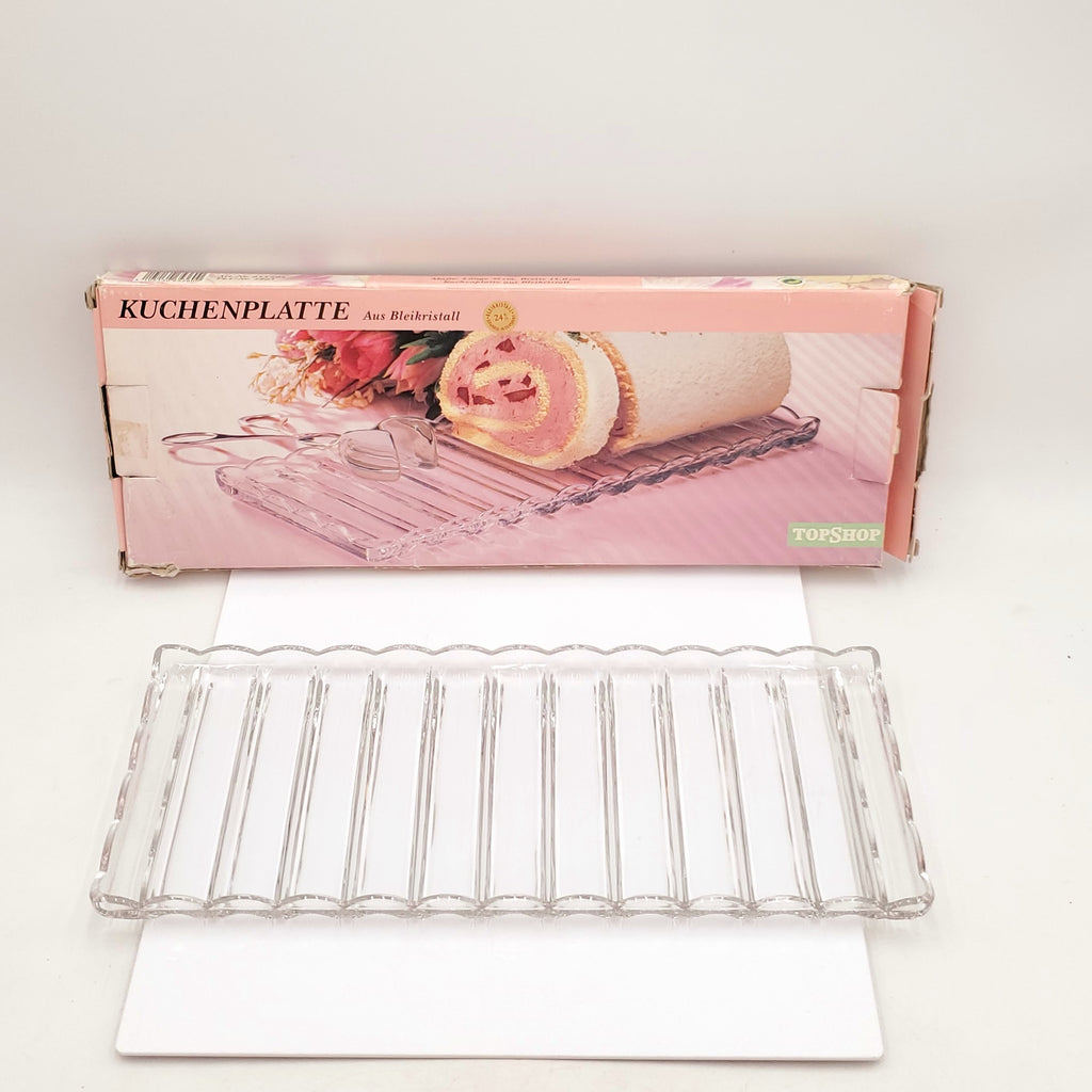 Katharinen-Hutte 24 Uber Crystal Sandwich Tray-Made in West Germany