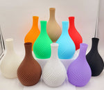 Spiral Vase-3D Printed-Choose your favorite color!