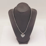 Hematite Heart Necklace