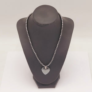 Hematite Heart Necklace