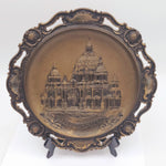 Heavy Cast Iron Plate-Charger by Gesch Depicting Der Neue Dom in Berlin