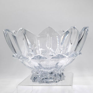 Vintage Heavy  Mikasa Diamond Point Lead Crystal Bowl