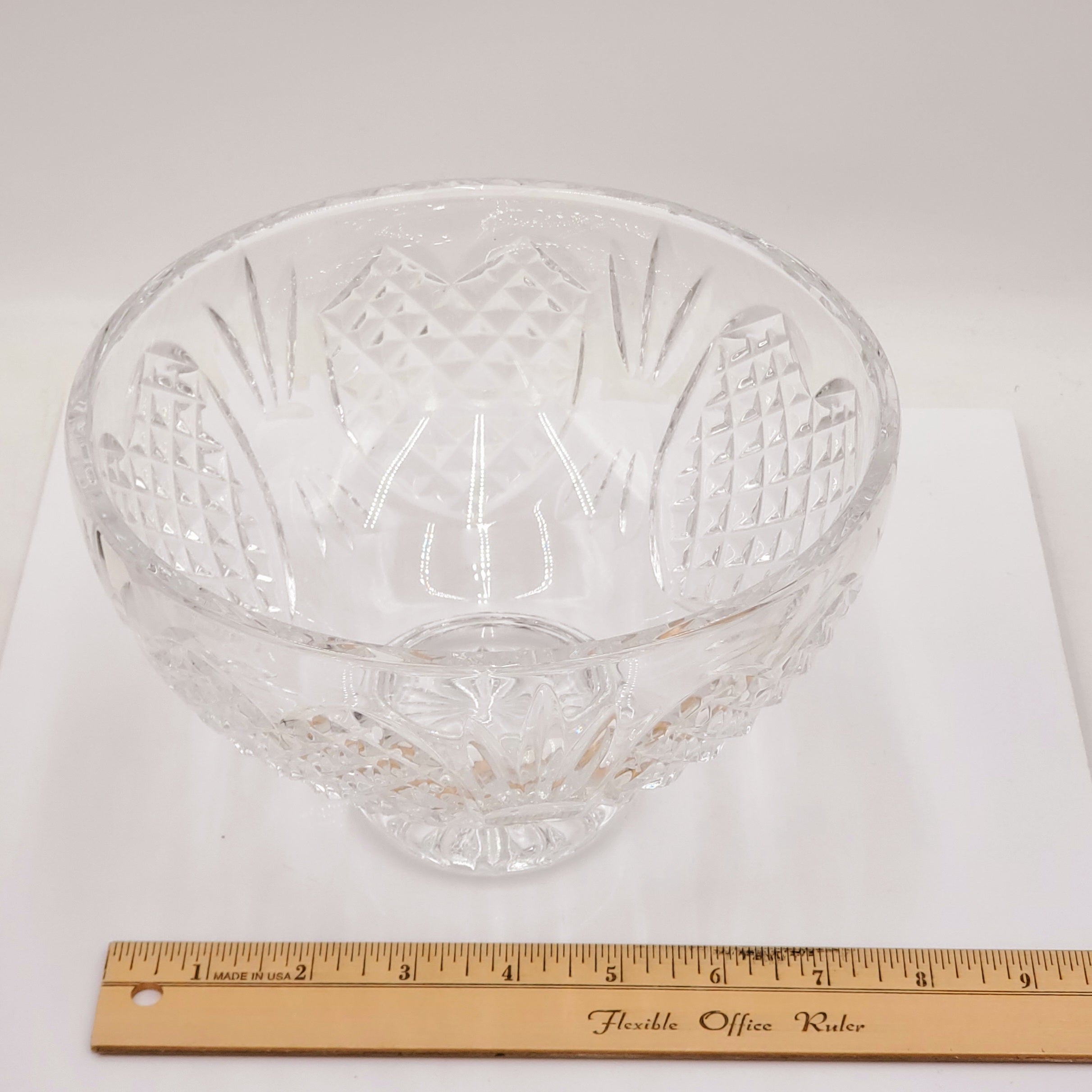 Waterford Crystal Wedding Heirloom 8" Footed Bowl
