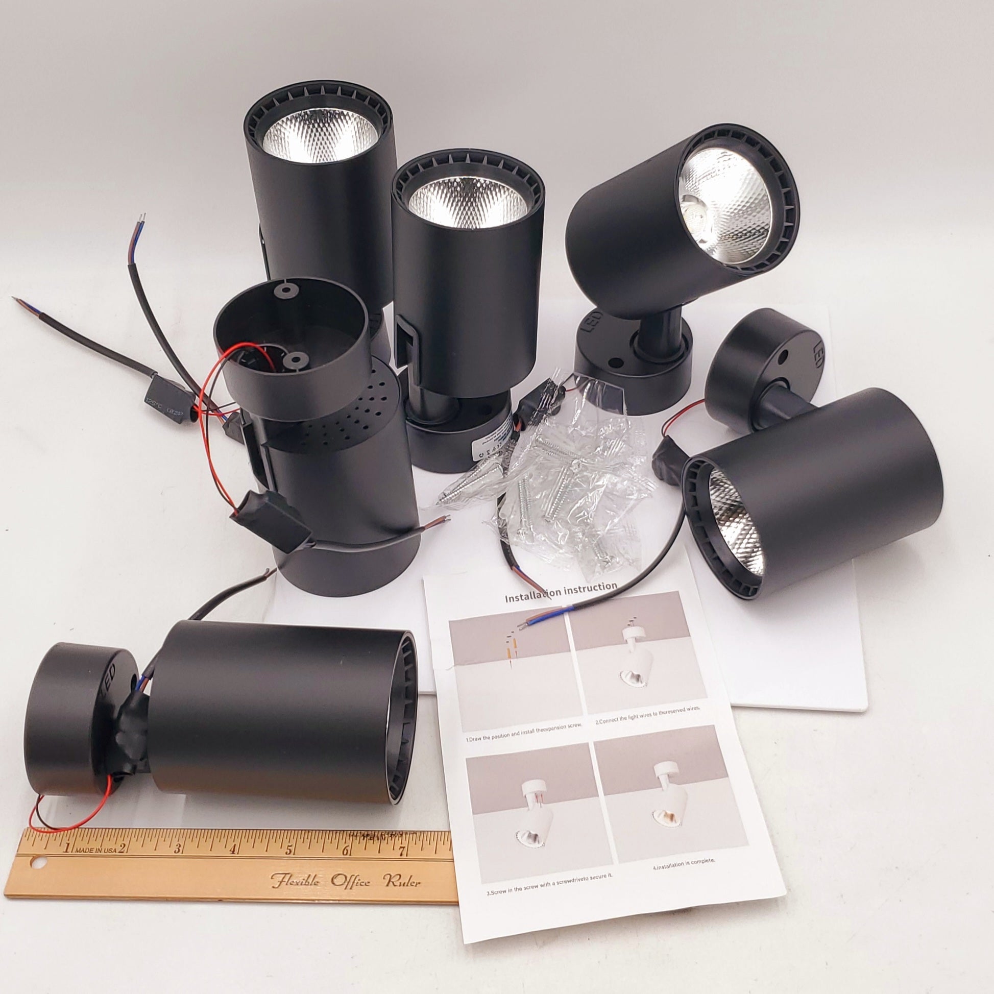 6pc Accent Lighting Ceiling Spotlight Set