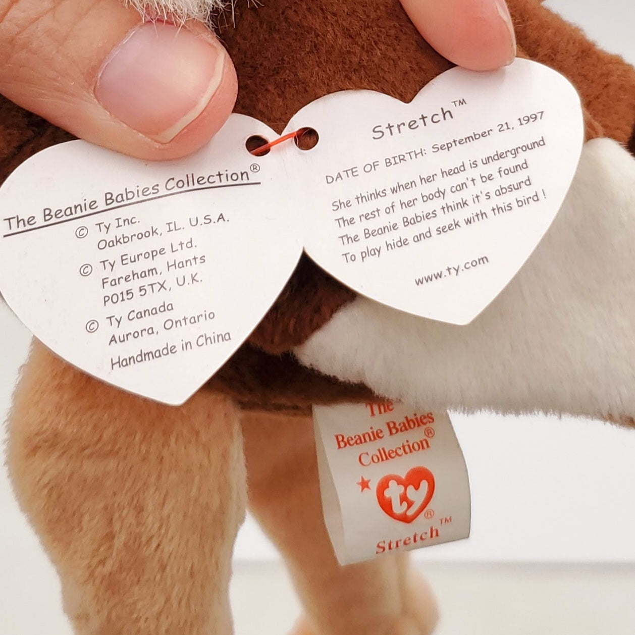 1997 Beanie Babies 3 Pack-Ants the Anteater, Stretch the Ostrich and Stinger the Scorpion